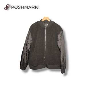 Original Use- Adult Casual Fit Full Zip Bomber Sherpa Jacket